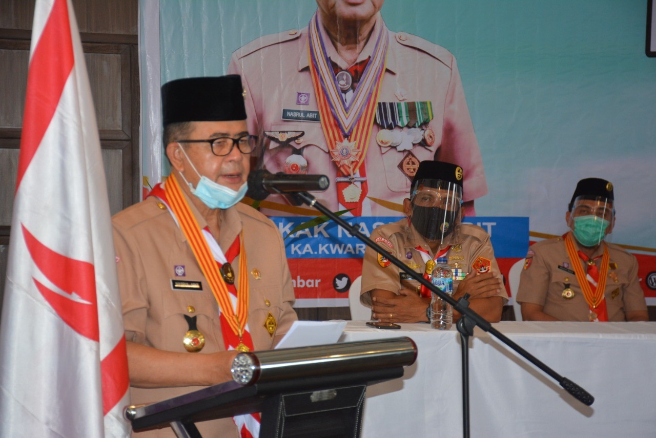 Pramuka Peduli Sosialisasi Disiplin Kesehatan Antisipasi Penyebaran Covid-19