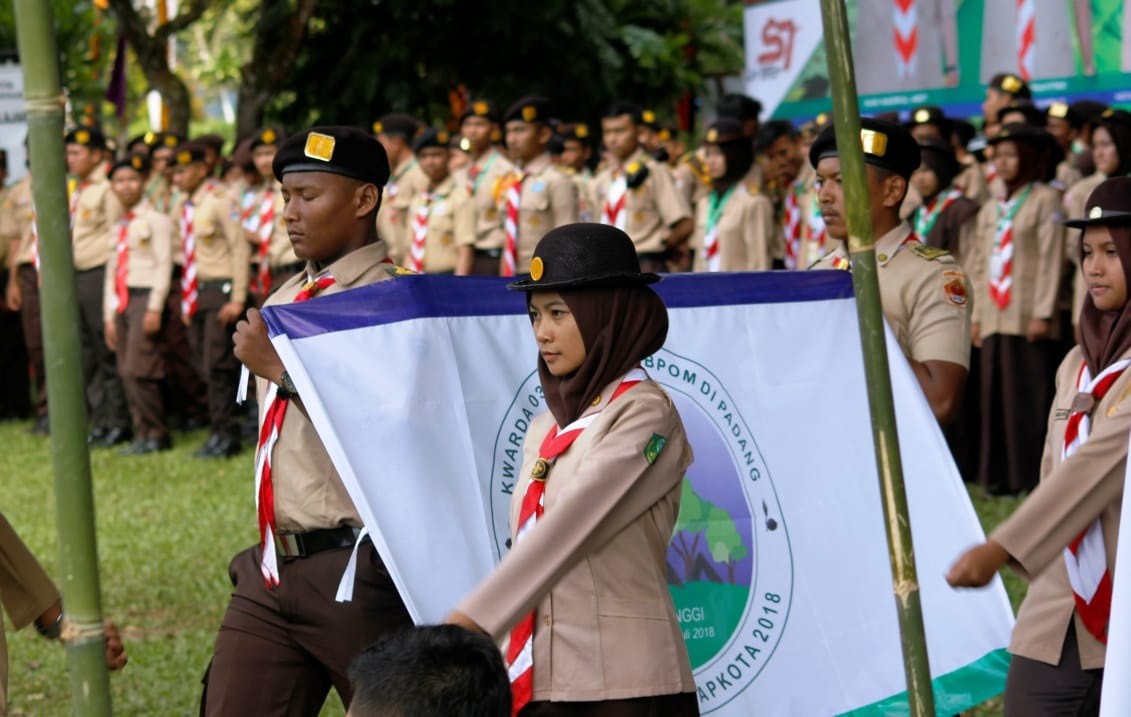 Upacara pembukaan GERAPKOTA. Deputi II BPOM RI : Anggota Pramuka sebagai agen deteksi obat & makanan
