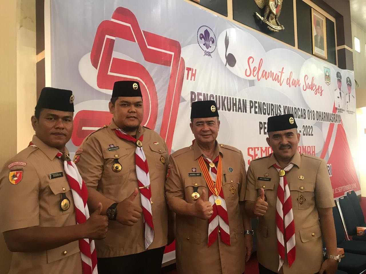 Wakil Rektor 1 UNDHARI dilantik menjadi Waka.Kwarcab Dharmasraya